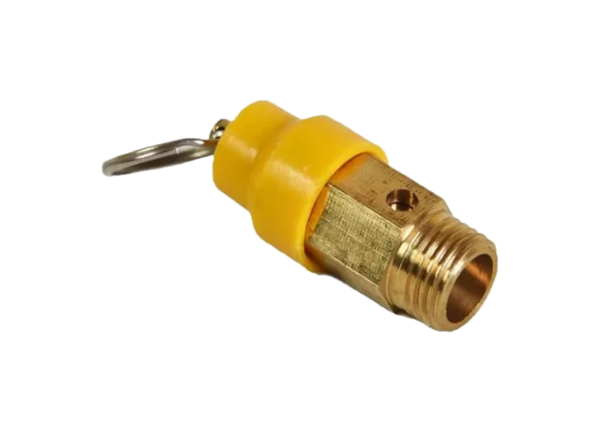 Válvula de Seguridad de 1/4" para Compresor de Aire (Bronce)