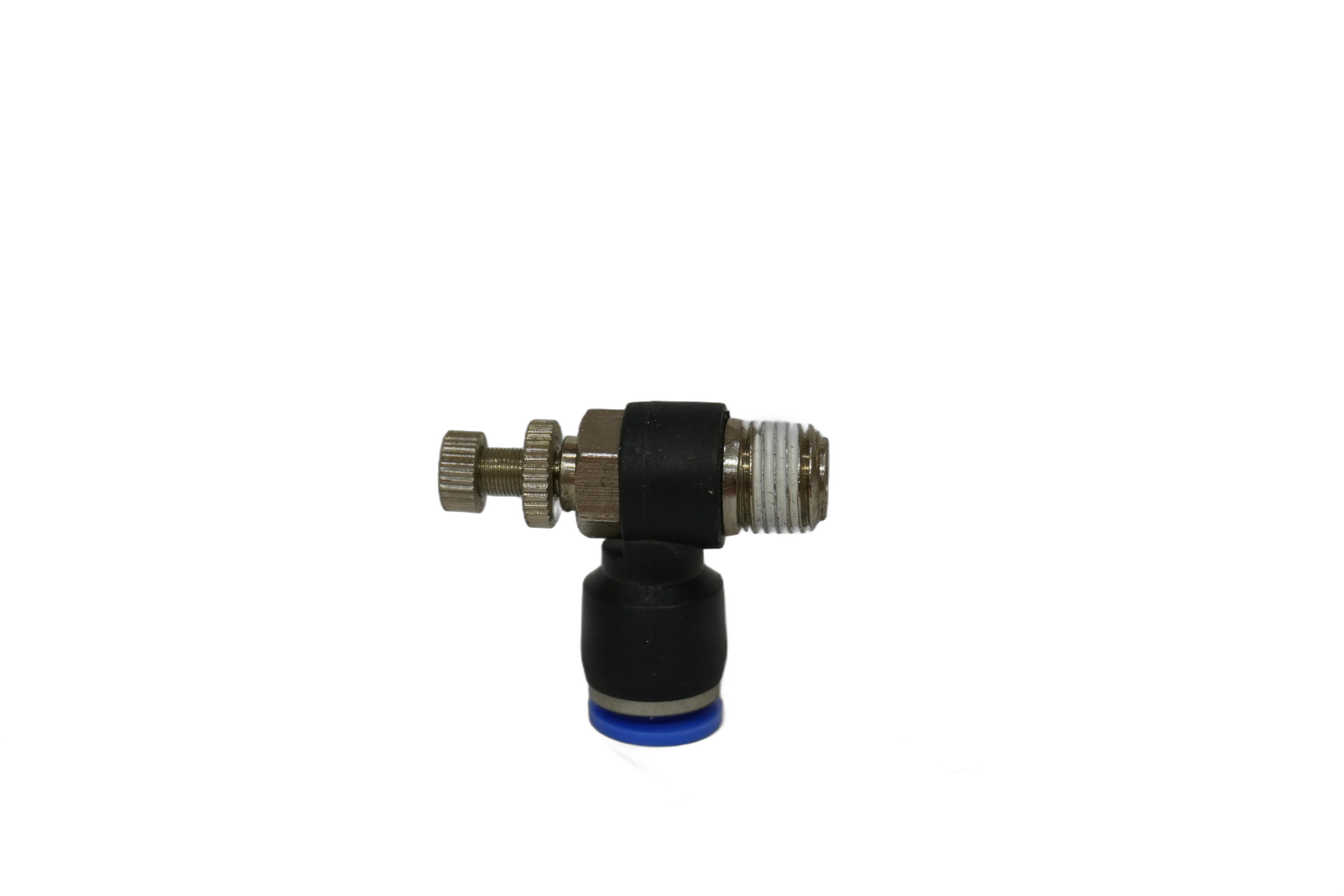 Regulador de Caudal Neumático en Codo Orientable