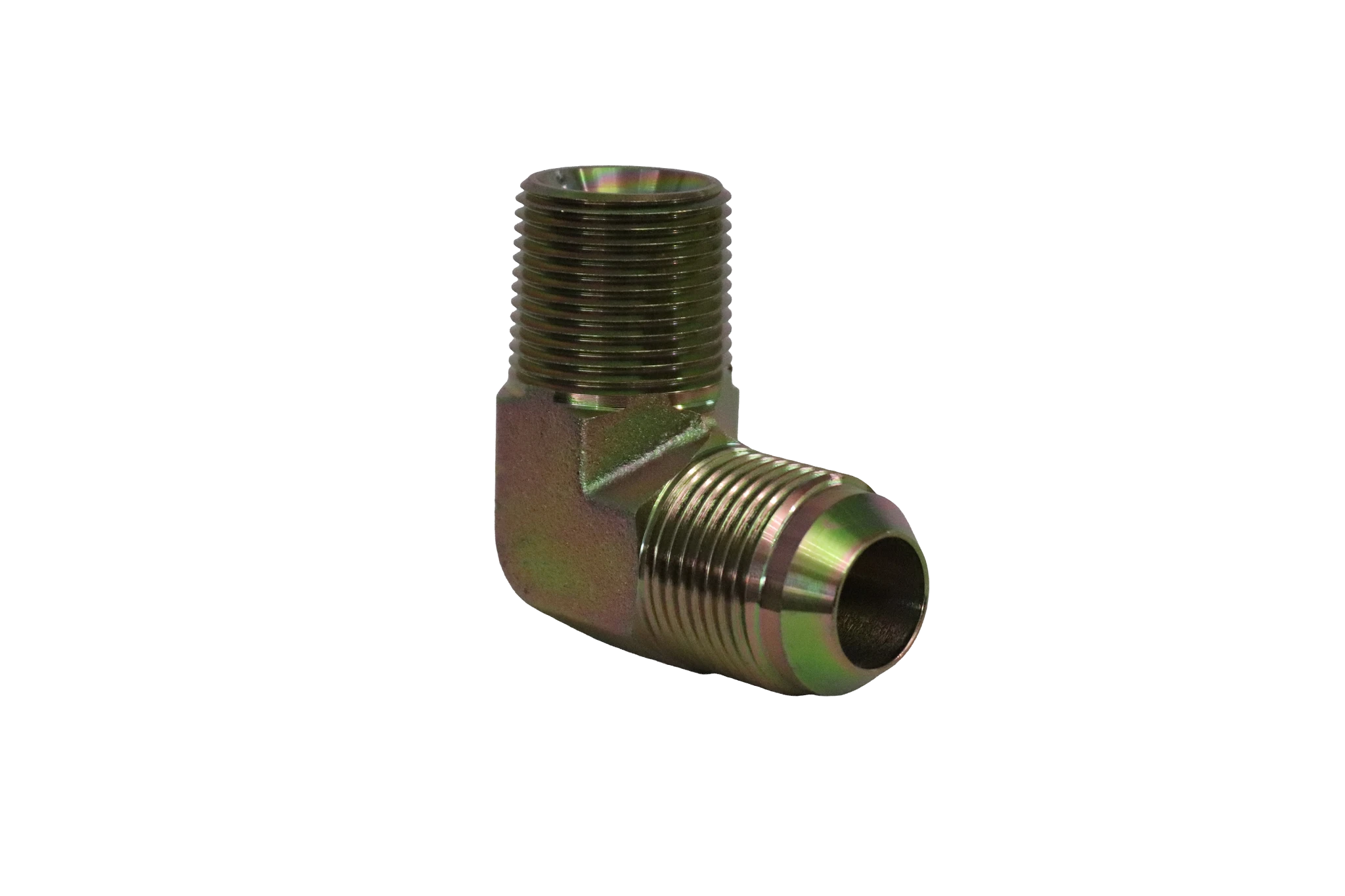 Codo 90° JIC × macho NPT