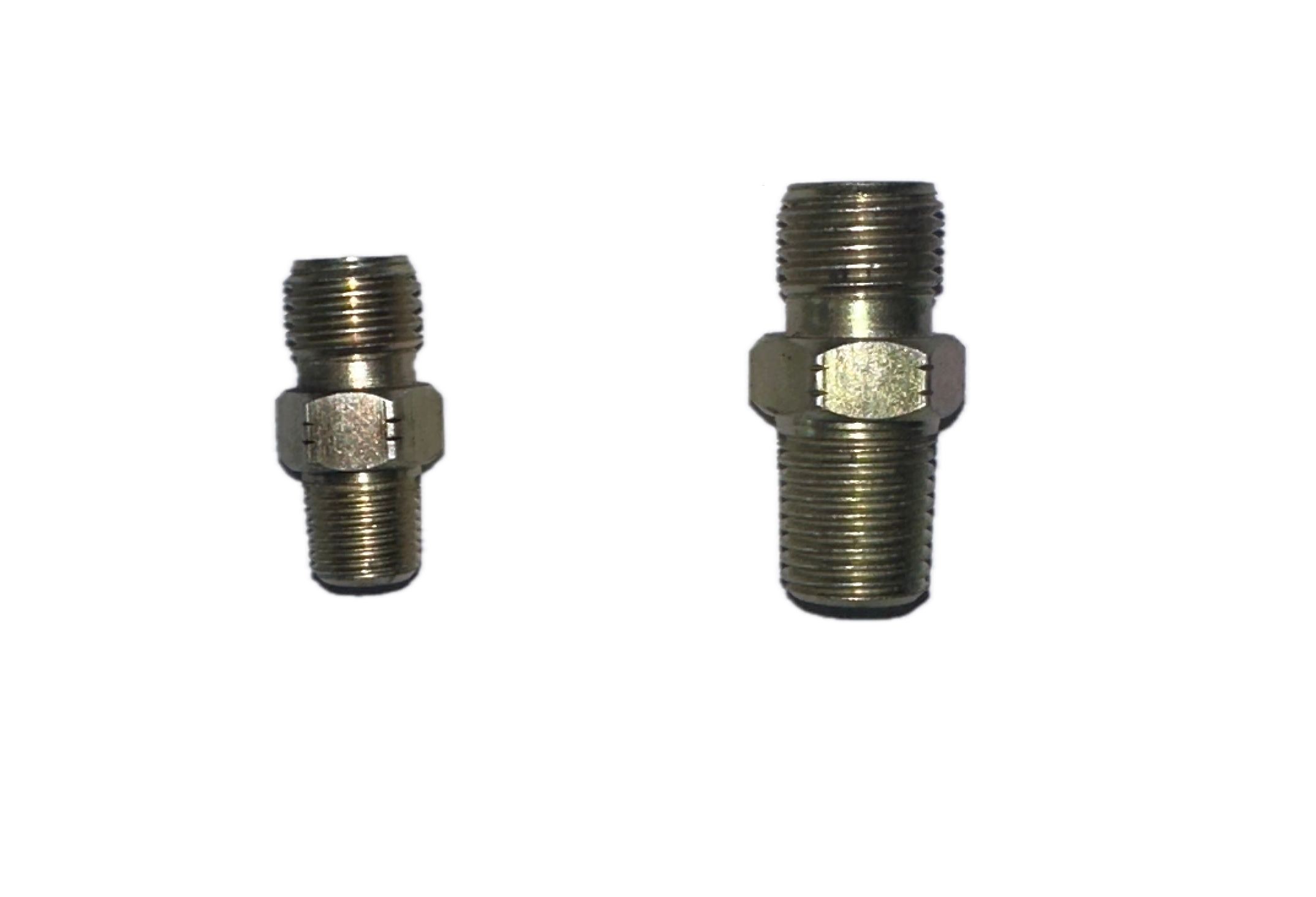 Conector Adaptador Niple (Rosca Macho Milimétrica x Macho Gas)